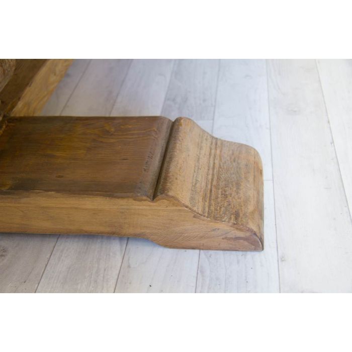1.4m Reclaimed Elm Pedestal Coffee Table - 6