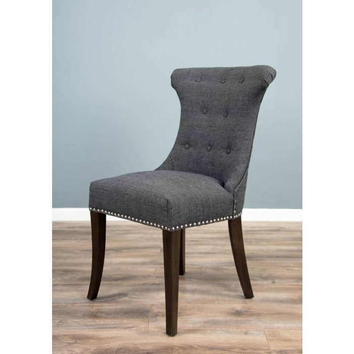 3m Reclaimed Teak Urban Fusion Cross Dining Table with One Backless Bench and 5 Dove Grey Windsor Ring Back Dining Chairs - 21