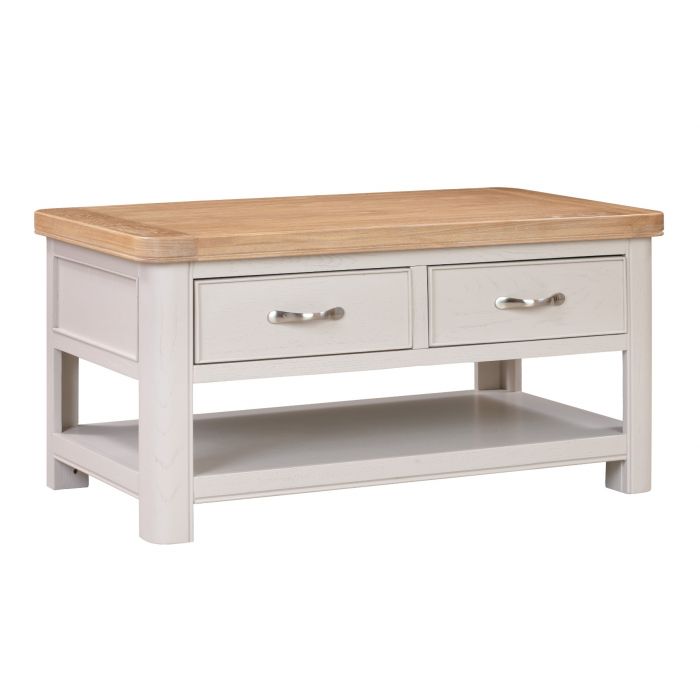 Eden Coffee Table with Drawer & Shelf - 2