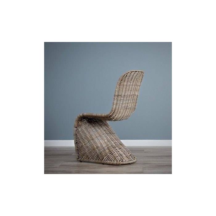 1.5m Reclaimed Teak Root Circular Dining Table with 6 Stackable Zorro Chairs  - 17