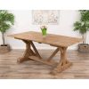 2m Reclaimed Teak Dinklik Dining Table with 1 Backless Bench & 3 Windsor Ring Back Chairs    - 3