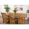 2m Reclaimed Teak Dinklik Dining Table with 1 Backless Bench & 3 Santos Chairs    - 1