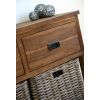 Reclaimed Teak 2 Drawer 2 Basket Storage Unit - 1