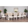 3.6m Ellena Dining Table with 10 Ellena Chairs & 2 Armchairs - 1