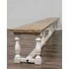 3.6m Ellena Dining Table with 2 Backless Benches & 2 Windsor Ring Back Chairs - 3