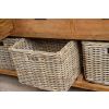 Reclaimed Teak 3 Drawer 3 Basket Storage Unit - 126cm - 3