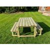 Hustyns Butchers Table & Bench Set - 6