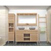 Diva Teak Large Washstand with Cupboards, Drawer and Shelves - 140cm X 80cm - 2