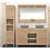 Diva Teak Large Washstand with Cupboards, Drawer and Shelves - 140cm X 80cm - 1