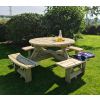 Hustyns Circular Picnic Bench - 10