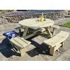 Hustyns Circular Picnic Bench - 0