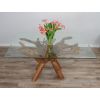 1.5m x 1.2m Reclaimed Teak Root Rectangular Dining Table - 3