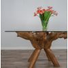 1.5m x 1.2m Reclaimed Teak Root Rectangular Dining Table - 4