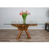 1.5m x 1.2m Reclaimed Teak Root Rectangular Dining Table - 5