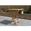 60cm Teak Square Folding Table - 7