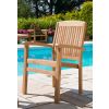 Marley Teak Stacking Garden Armchair - 0