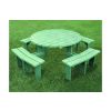 Recycled Plastic Circular Picnic Bench - 5