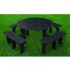 Recycled Plastic Circular Picnic Bench - 1