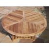 1.5m Teak Circular Radar Table with 6 Marley Chairs - With or Without Arms  - 4