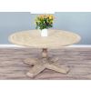 1.6m Farmhouse Pedestal Dining Table - 3