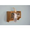 Reclaimed Teak Coat Hook Storage Unit - Two Basket - 0