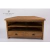 Reclaimed Teak Natural Corner TV Cabinet  - 3