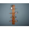 Teak Bathroom Column Shelves - 0