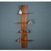 Teak Bathroom Column Shelves - 1