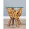 Reclaimed Teak Root Side Table - 10