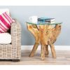 Reclaimed Teak Root Side Table - 8