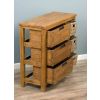 Reclaimed Teak 3 Drawer 3 Basket Storage Unit - 90cm - 3