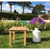 Traditional Teak Garden Armchairs and Coffee Table Set - 9